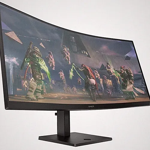HP OMEN 34C 34" WQHD 3440x1440 165Hz VA Curved Gaming Monitor Freesync Speakers