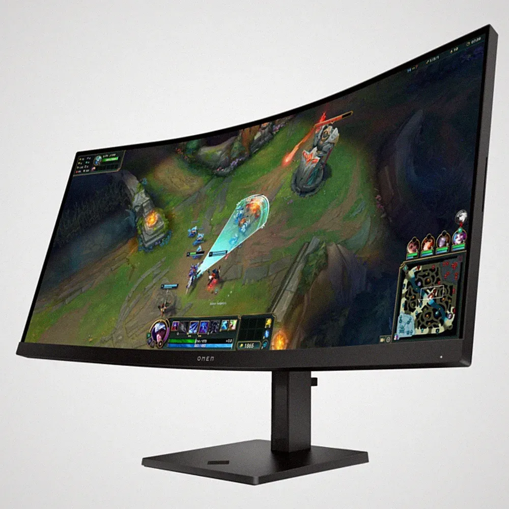HP OMEN 34c G2 34" WQHD 180Hz Curved Gaming Monitor 21:9, 1500R, Tilt and Height