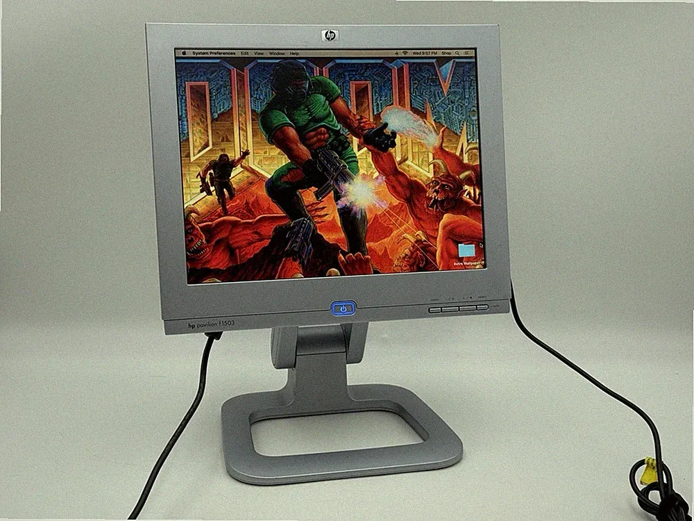 HP Pavilion F1503 15" LCD Computer Monitor VGA Retro Gaming Tested Working