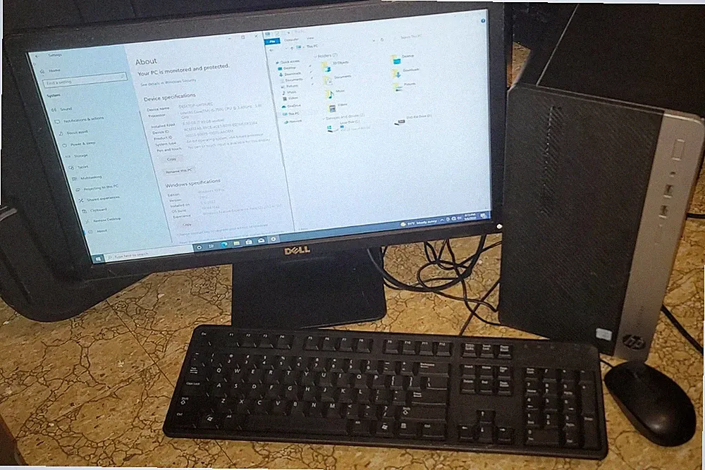 HP ProDesk 400 G4(Intel i5-7500, 3.40GHz, 500GB,8GB) Business PC Win10 w/Monitor