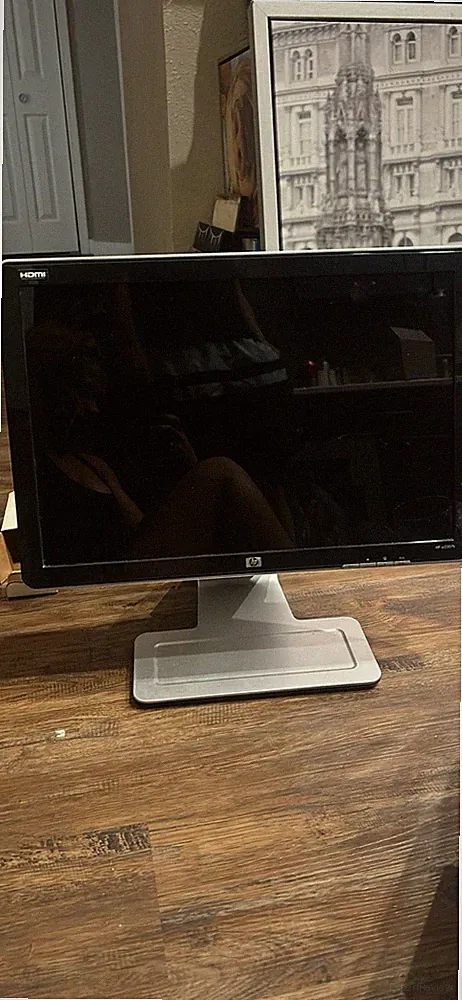 HP w2207h 22in Widescreen LCD Monitor 1680x1050 HDMI VGA Tilt Black/Silver