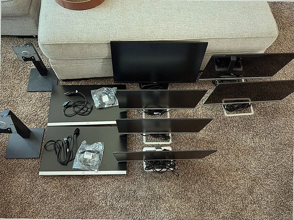 HP25er MONITORS (5) & A DELL SE2719H WHOLESALE