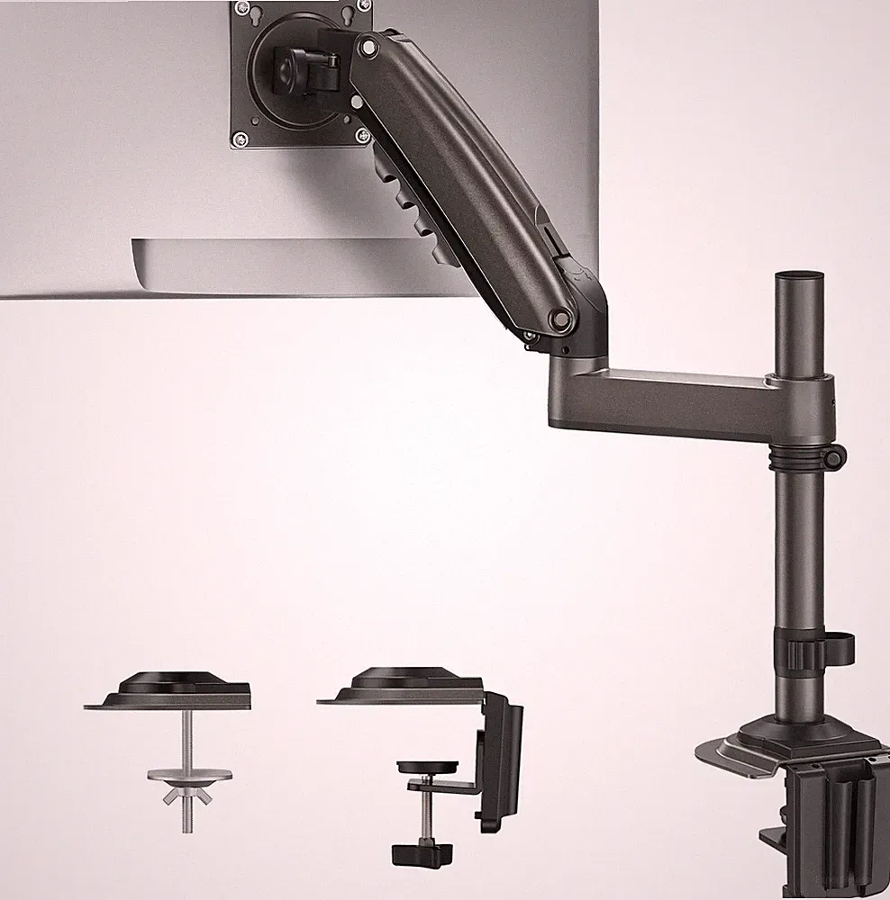 HUANUO Single Monitor Arm, Adjustable Desk Mount for 13-34 inch Screens, Hold...