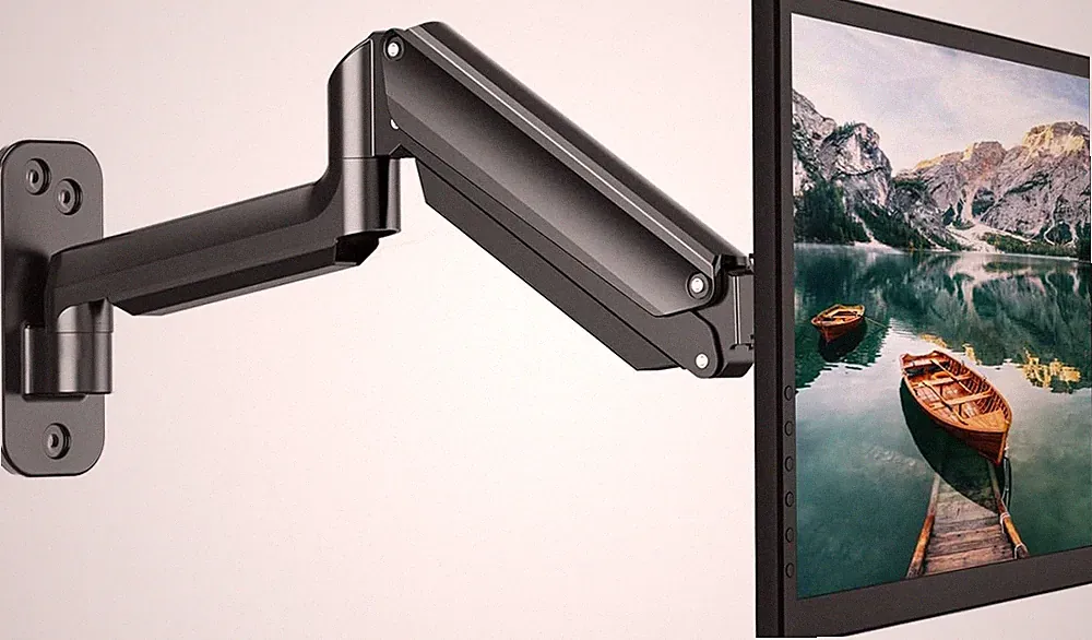 HUANUO Single Monitor Wall Mount for 13 to 32 Inch Computer Screen, Gaming Monit