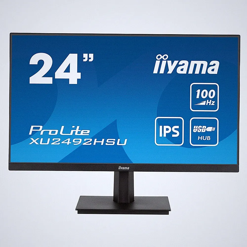 IIYAMA 24" ProLite IPS FHD 100Hz 0.4ms Monitor 250cd/m2 16:9 1:1300 XU2492HSU-B6