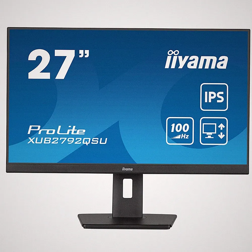 IIYAMA 27" ProLite IPS WQHD 100Hz 0.4ms Monitor 250 cd/m2 Black XUB2792QSU-B6