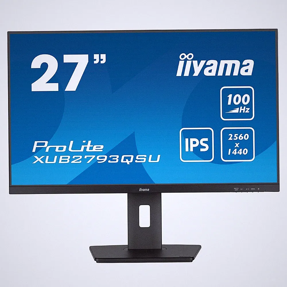 IIYAMA 27" ProLite IPS WQHD 100Hz 1ms Monitor 1:1300 250 cd/m2 XUB2793QSU-B6
