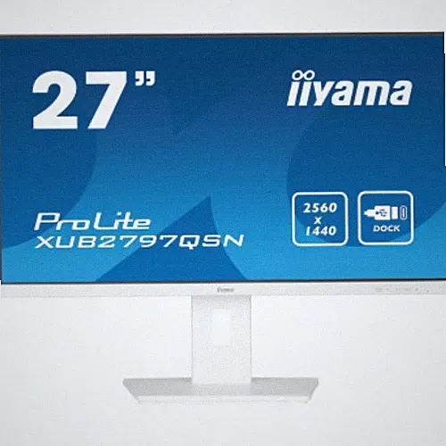 IIYAMA 27" ProLite QHD 100Hz 1ms PD65W IPS White 16:9 Monitor XUB2797QSN-W2