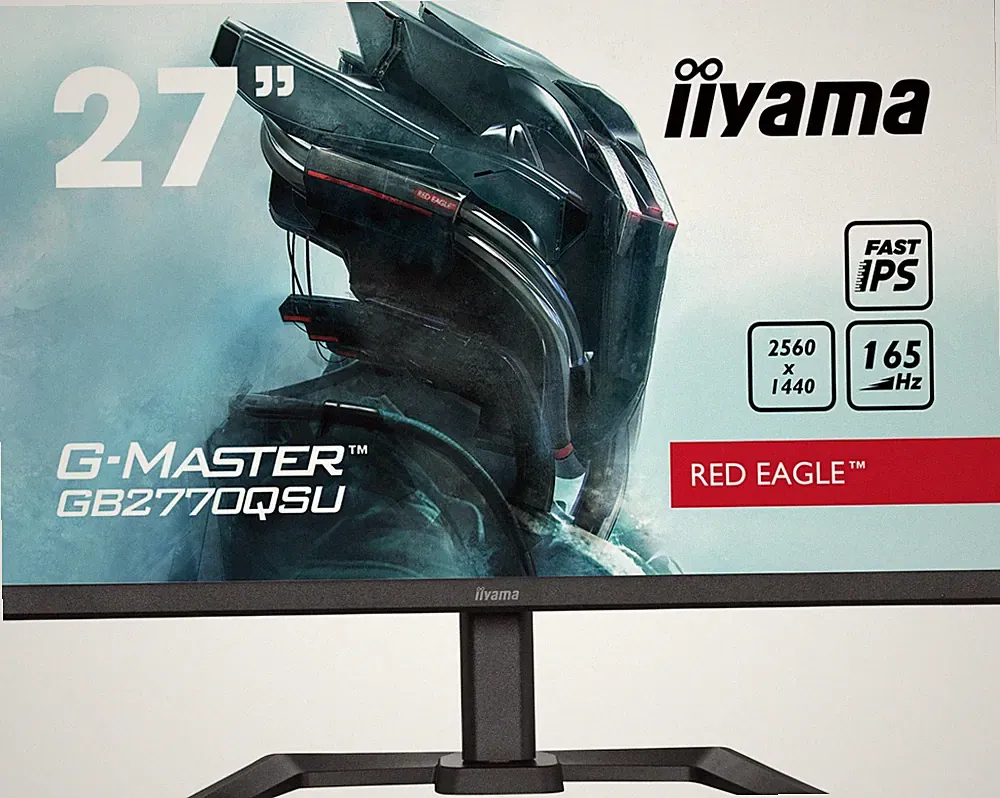 IIYAMA 27" WQHD 165Hz 0.5ms G-Master Gaming IPS Monitor 1:1000 GB2770QSU-B5