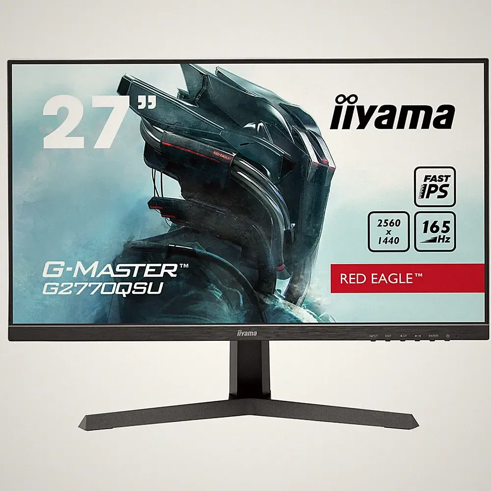 IIYAMA 27" WQHD 165Hz 0.5ms G-Master IPS Gaming Monitor 1:1000 G2770QSU-B1
