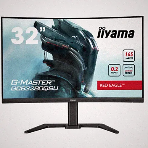 IIYAMA 31.5" G-Master VA WQHD 165Hz 0.2ms 1500R Curved Monitor GCB3280QSU-B1