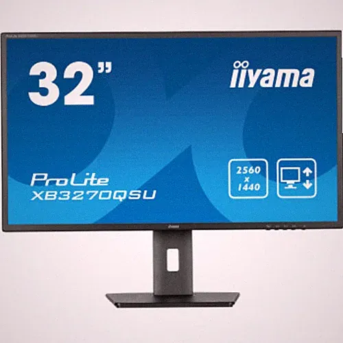 IIYAMA 31.5" ProLite QHD 2560x1440 100Hz 3ms IPS 16:9 Monitor HDMI XB3270QSU-B1