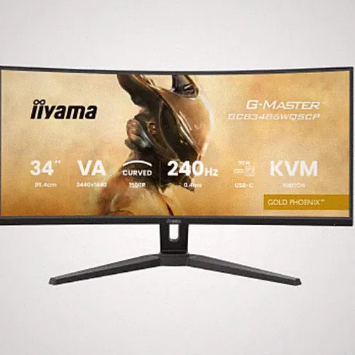 IIYAMA 34" G-Master VA UWQHD 240Hz 0.4ms 1500R Curved Monitor GCB3486WQSCP-B1