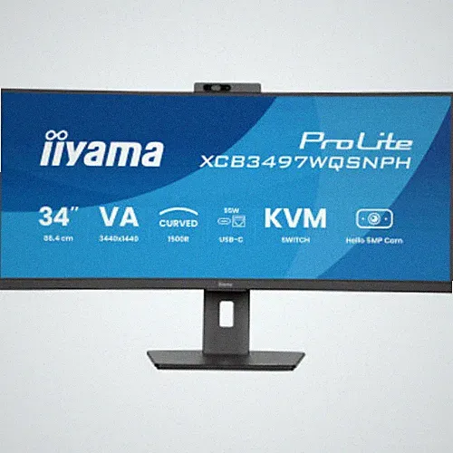 IIYAMA 34" ProLite VA UWQHD 120Hz 0.4ms 1500R Curved Monitor XCB3497WQSNPH-B1