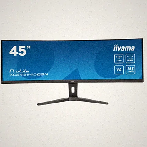 IIYAMA 45" ProLite Dual QHD VA 165Hz 0.8ms 1500R Curved Monitor XCB4594DQSN-B1