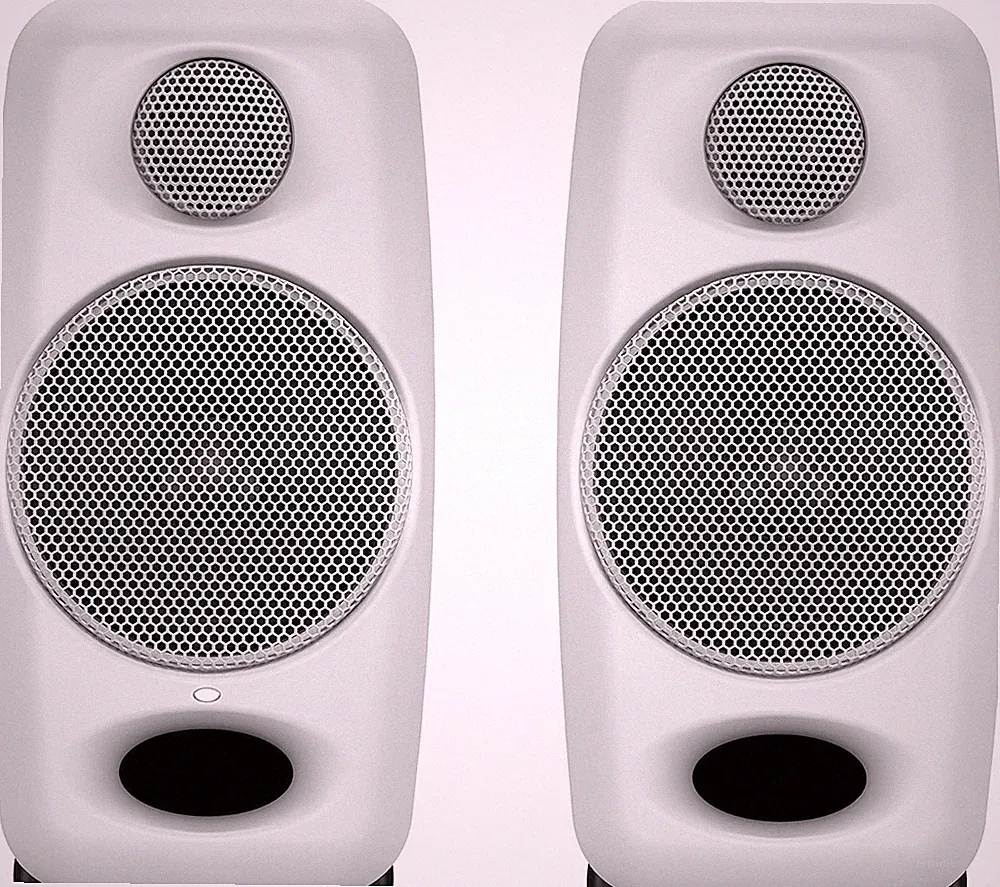 Iloud Micro Monitor White 50 Watt Portable Wireless Bluetooth Studio Reference M