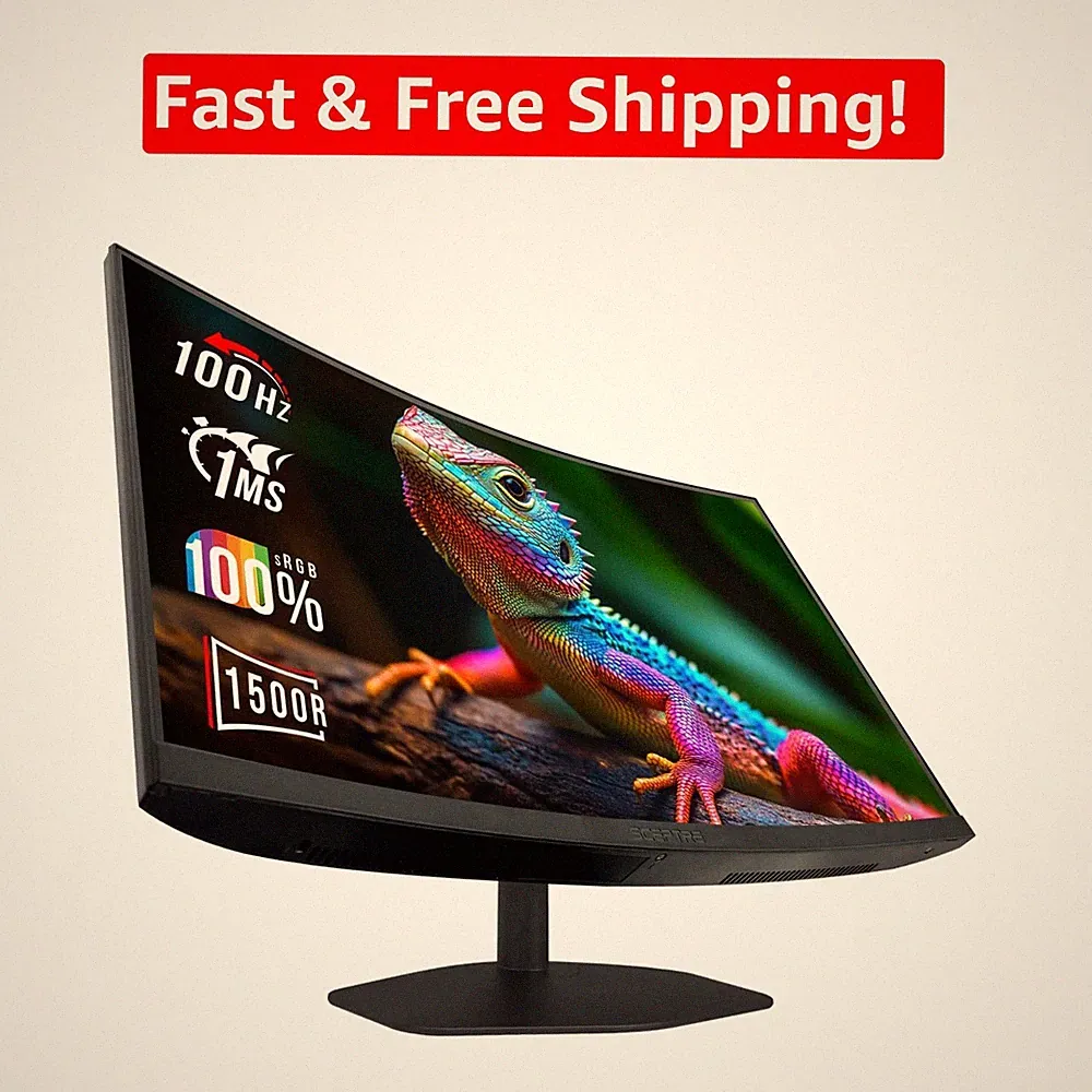 Immersive 24-Inch Curved Gaming Monitor with 100Hz Refresh & Audio Out