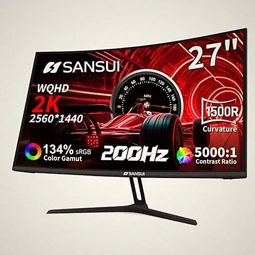 Inch Curved WQHD Gaming Monitor 200Hz 1ms FreeSync HDR HDMI DisplayPort