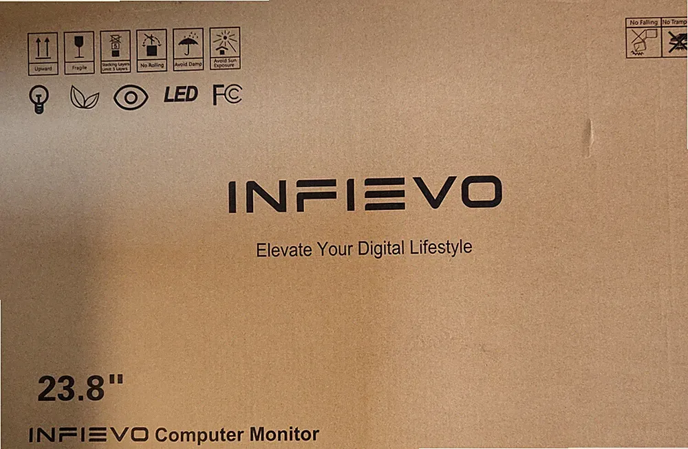 INFIEVO Gaming Monitor 23.8 Inch FHD 1080P Computer Monitor 180Hz IPS 1ms