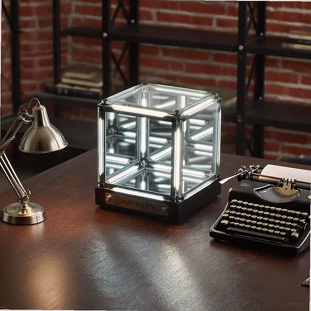 Infinity Cube LED Light for Gaming Desk, Infinity Mirror Effect