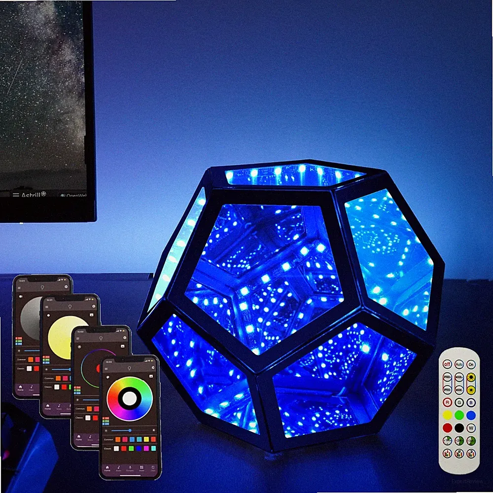 Infinity Dodecahedron LED Gaming Light Cool RGB Art Light Night Light Cool Gifts