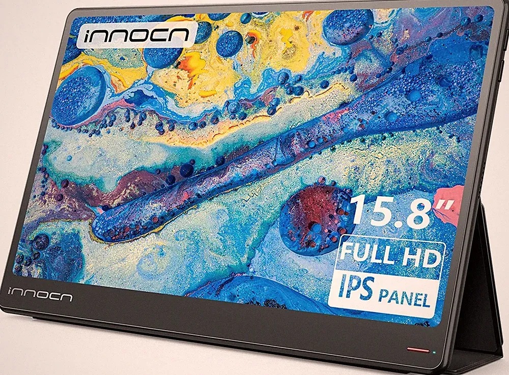 INNOCN 15.8" Portable Monitor - 1080p, USB-C, HDMI, Built-in Speakers and Case