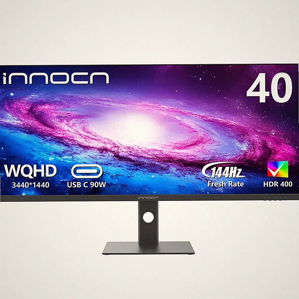 INNOCN 40C1R Ultrawide Monitor 40" WQHD 3440 x 1440p 144Hz 40 Inch, black