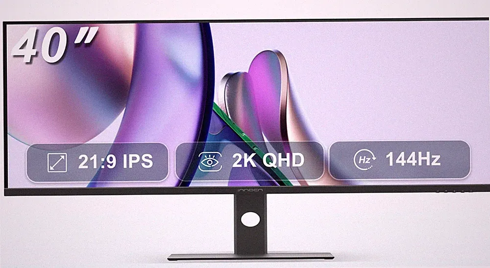 INNOCN 40C1R Ultrawide Monitor 40" WQHD 3440 X 1440P 144Hz Freesync Premium HDR4