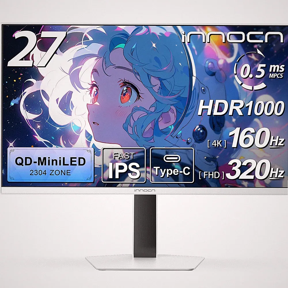 INNOCN QD-MiniLED 4k Monitor 27Inch GamingMonitor 4K 160Hz/ HD 320Hz Monitor...