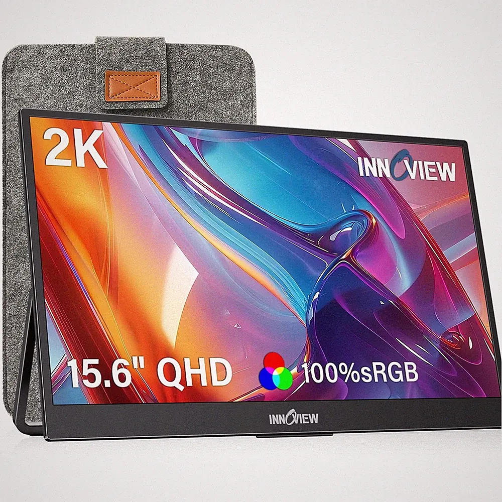 InnoView 15.6 2K Portable Monitor QHD 100% sRGB USB C
