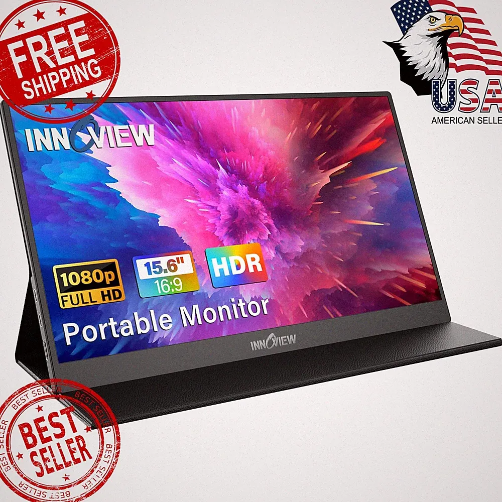InnoView 15.6" FHD Monitor Black