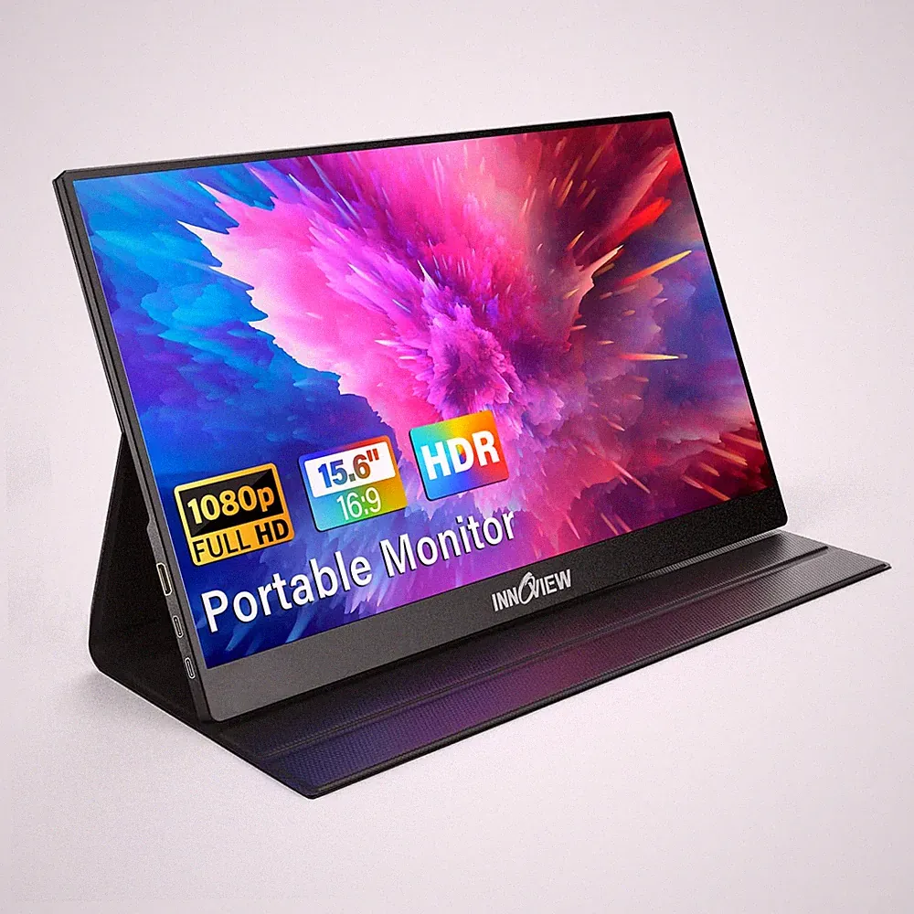 InnoView Portable Monitor 15.6" FHD 1080P HDMI USB C Laptop PC MacBook PS5