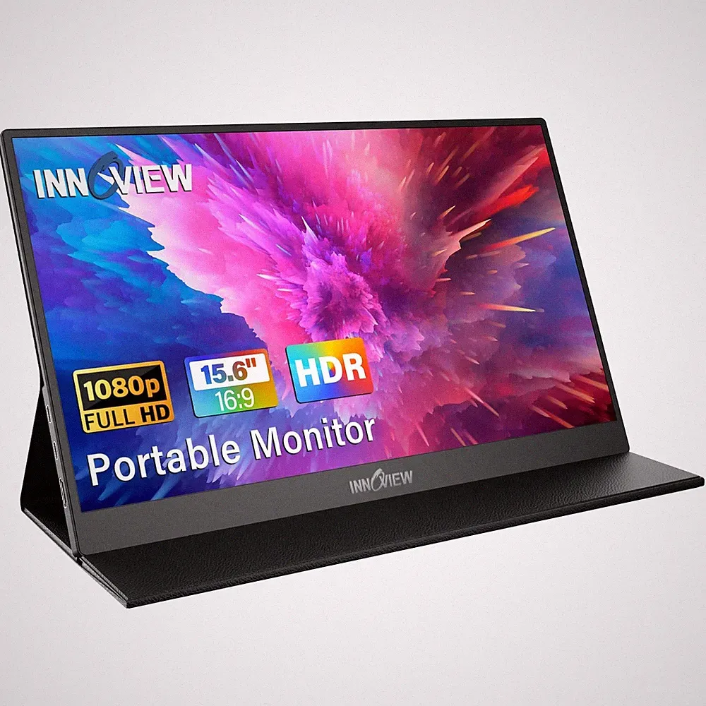 InnoView Portable Monitor, 15.6 Inch FHD 1080P HDMI USB C Second External Mon...