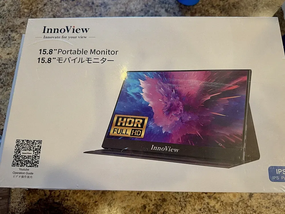 InnoView Portable Monitor 15.8 Inch FHD 1080P HDMI External Monitor INVPM406 New