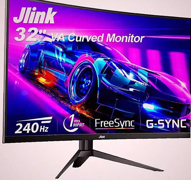Jlink 32-Inch Curved Gaming Monitor up to 240Hz,1080P (F32FR1K) 1500R/1Ms