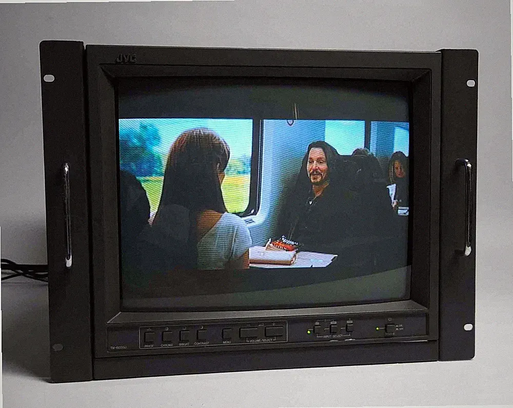 JVC TM-1600SU 16" CRT Rackmount Video Monitor Retro Gaming Works w/ some Burn-in