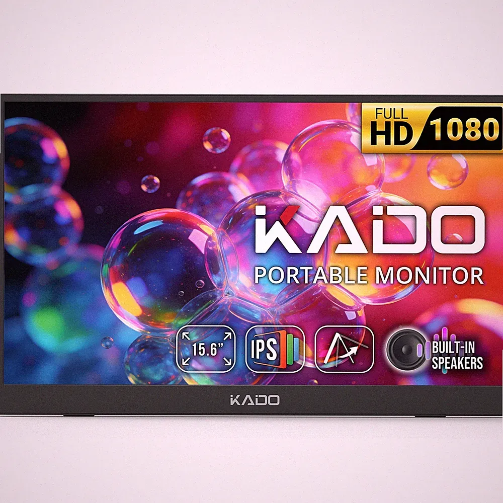 Kado 15.6 Inch 1080p FHD Ultra-Slim Laptop Monitor 2nd Display Laptop Extender