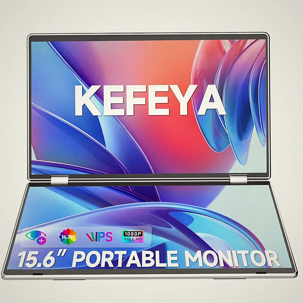 KEFEYA 15.6" Triple Laptop Screen Extender Screen Portable Monitor Extender M2