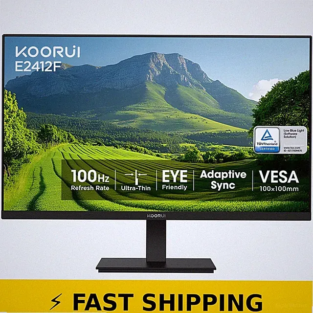 KOORUI 24" Full HD 100Hz Monitor - Black
