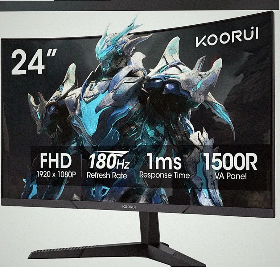 🖥️🔥 Koorui 24E6CA 24” Curved 180Hz Gaming Monitor (SEALED / BRAND NEW) 🔥🖥️