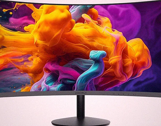 KOORUI 27 Inch Curved Monitor FHD 1080P 75Hz Gaming Monitors Computer Monitor