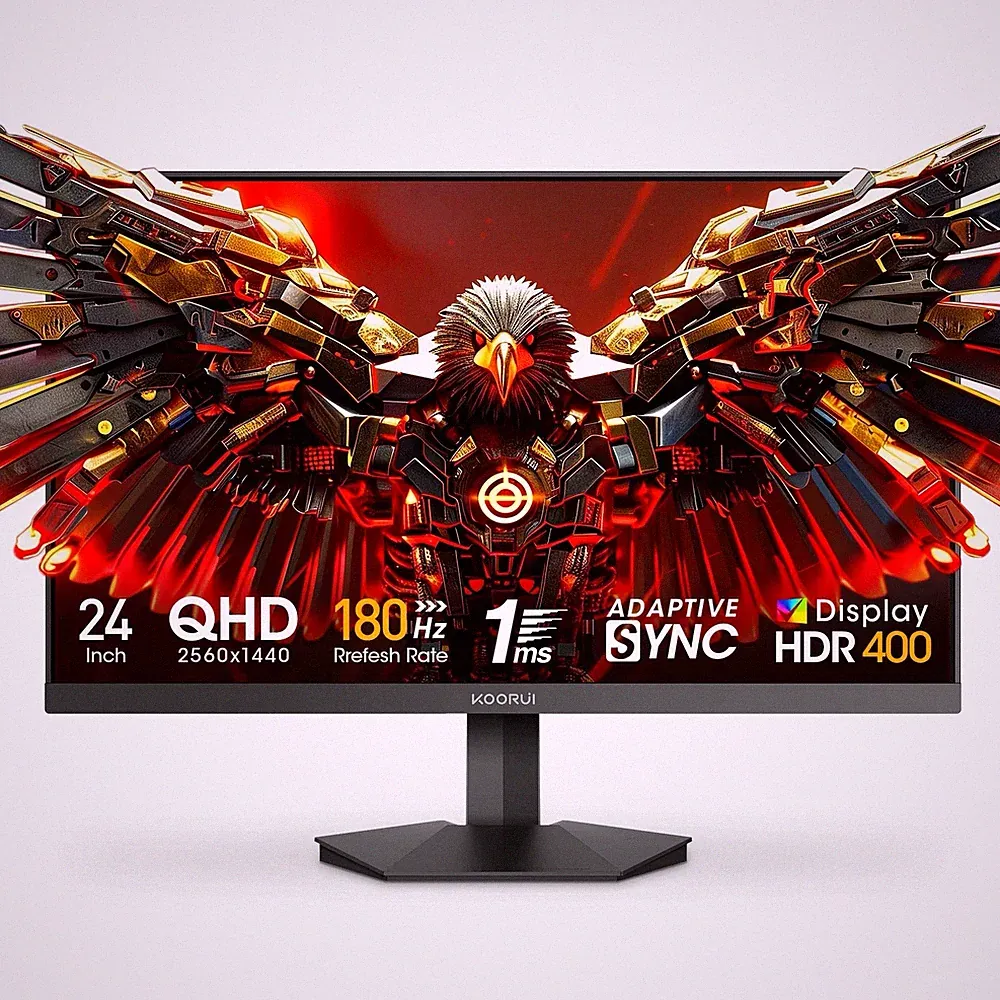 KOORUI G242V 24Inch Fast IPS QHD 2560 x 1440P Gaming Monitor