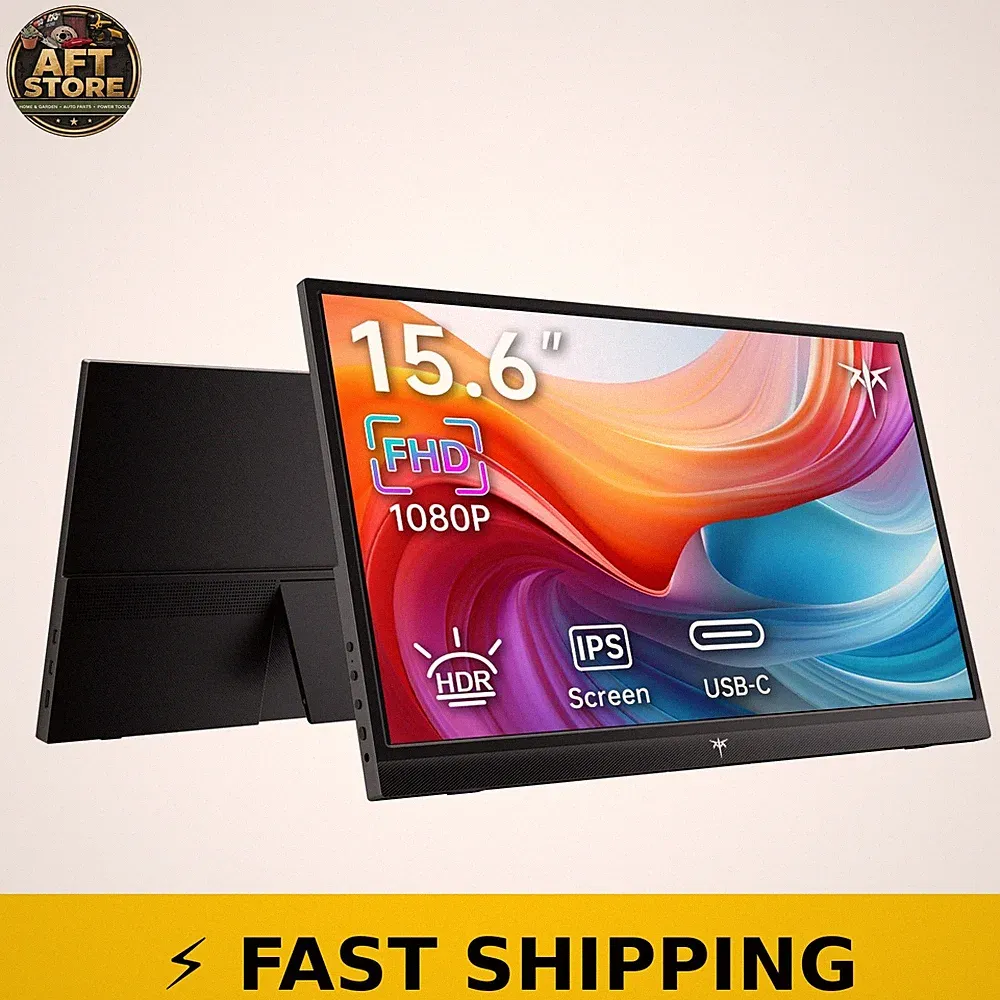 KTC 15.6" FHD Portable Monitor for Laptop & Gaming Devices