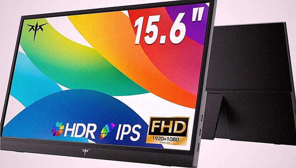 KTC 15.6" FHD Portable Monitor for Laptop & Gaming Devices Free Shipping in USA
