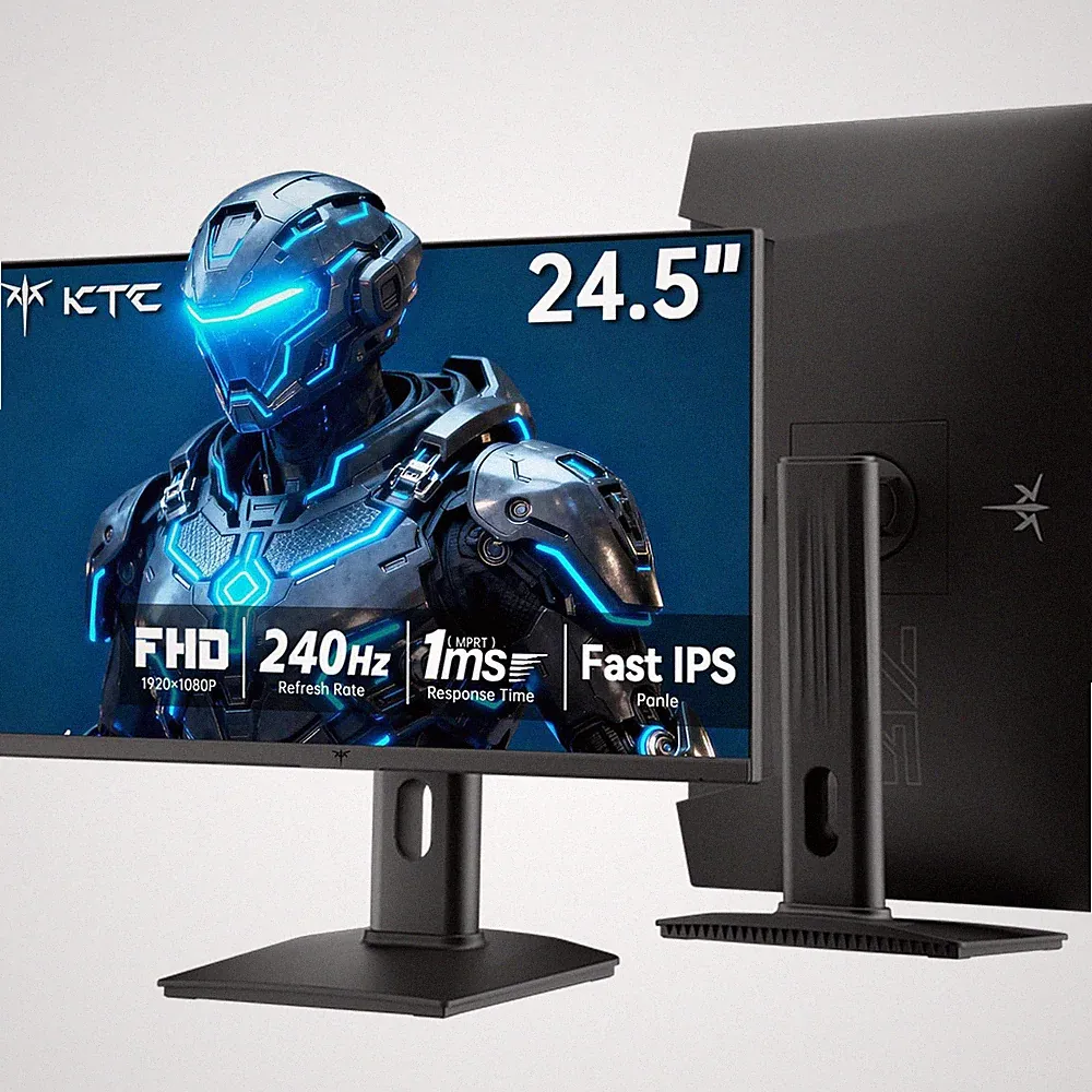 KTC 24.5 Inch 240Hz Gaming Monitor, FHD Computer Monitor Vertical, H25T73