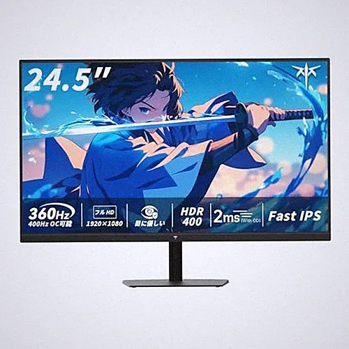KTC 24.5-inch Gaming Monitor FHD 1920×1080 360Hz (up to 400Hz with overclocking)