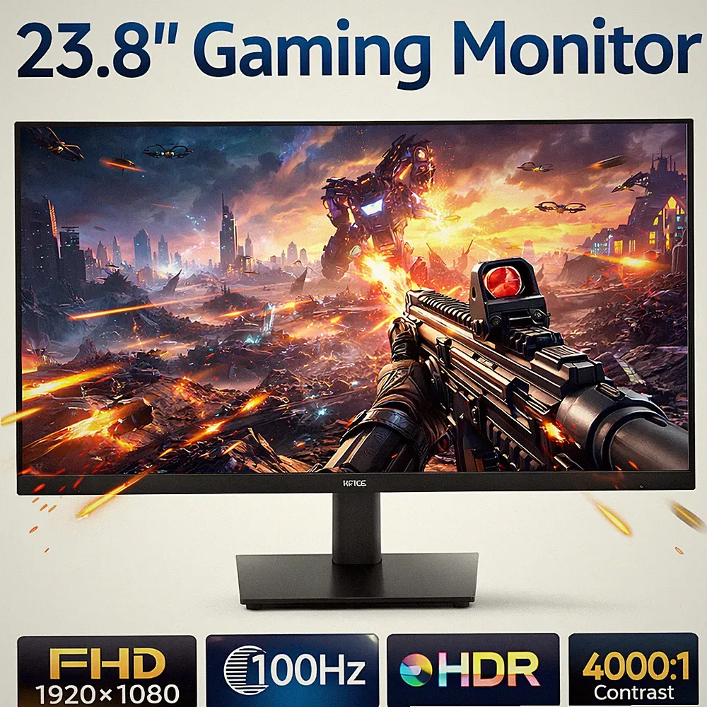 KTC 24" Gaming Monitor 100Hz 1080P FHD 1ms Desktop PC Monitor HDMI VGA