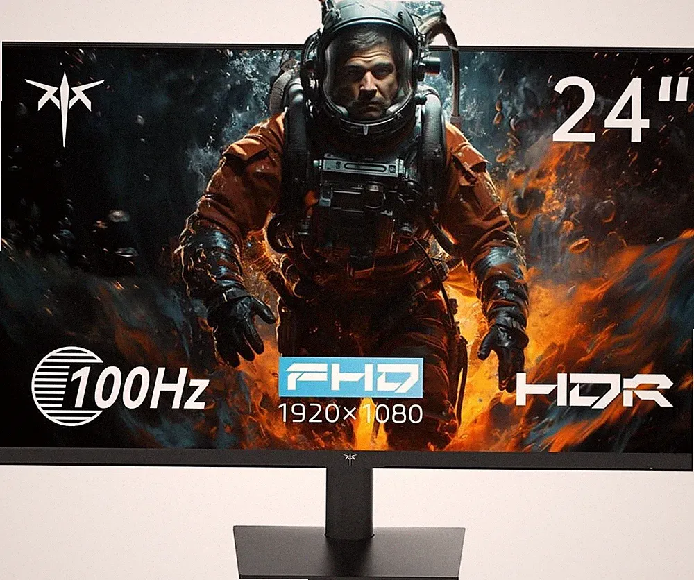 KTC 24 Inch 1080P Full HD 100Hz Gaming Monitor Open Box