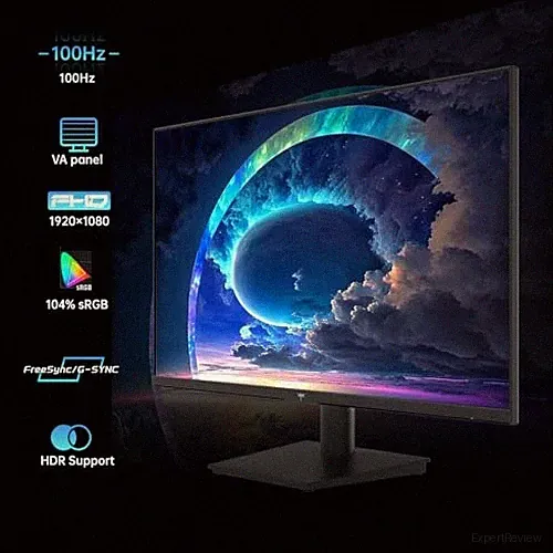 KTC 24 INCH 1080P FULL HD COMPUTER MONITOR, 100HZ HDR10 FRAMELESS GAMING