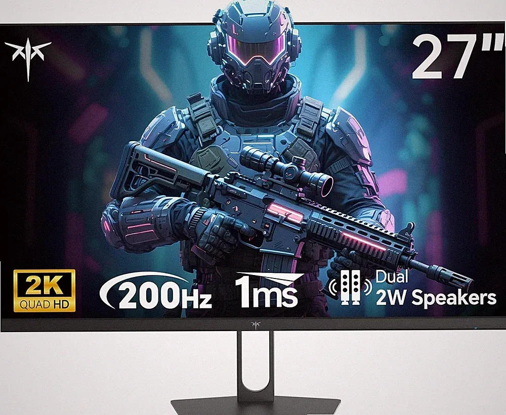 KTC 27 Inch Gaming Monitor - 2K QHD 2560 x 1440 Monitor Up to 210Hz & 1ms Bulit